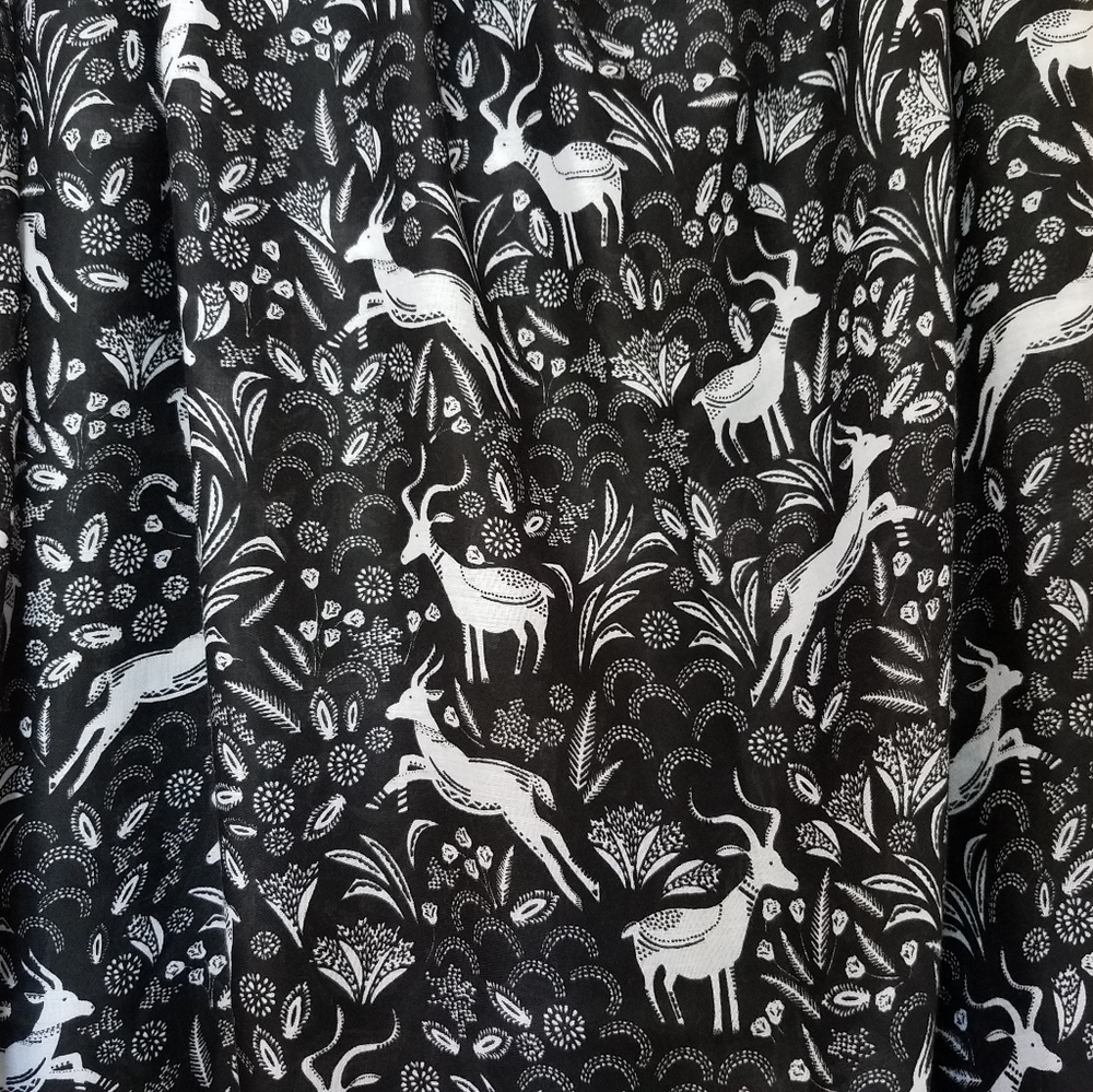 Lightweight oversized animal printed summer scarf